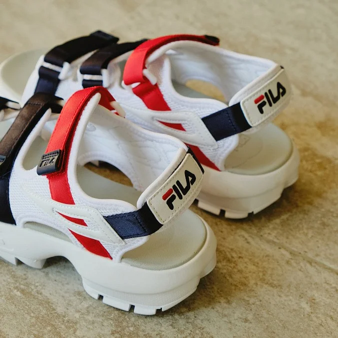 Сандалии женские FILA Disruptor Sandal White/Navy/Red