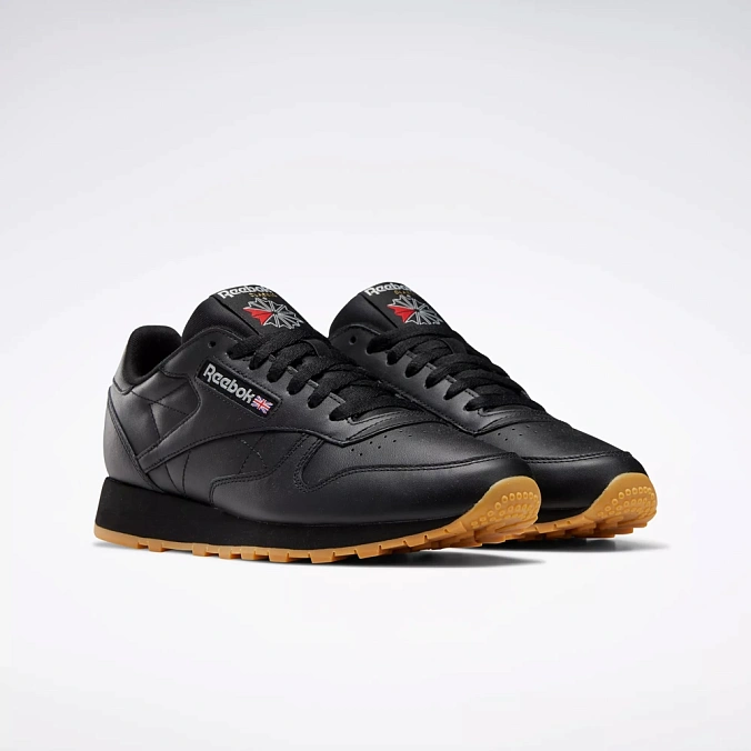 Кроссовки Reebok Classic Leather Black/Gumsole