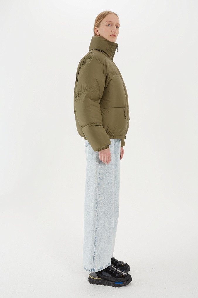 Бомбер оверсайз женский SHU зеленый