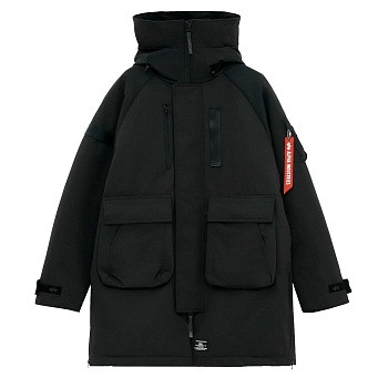 Мужской пуховик Alpha Industries Sergeant Puffer Parka Black